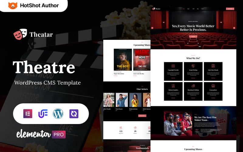 Theatar - Theater Responsive WordPress Elementor Theme theme free